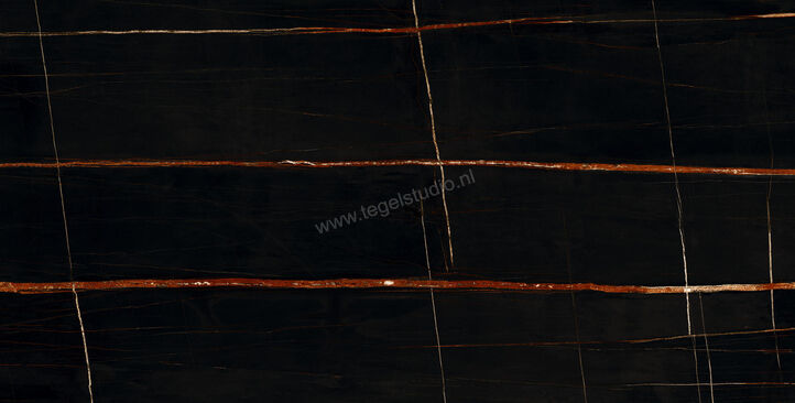 Marazzi Allmarble Sahara Noir Lux 75x150 cm Vloertegel / Wandtegel Glanzend Vlak Lux MEL9 | 224493