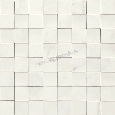 Marazzi Allmarble Statuario 30x30 cm Mozaiek Mosaico 3D Mat Gestructureerd Naturale MMPU | 225501