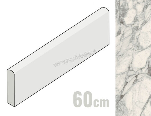 Marazzi Allmarble Calacatta Extra 7x60 cm Plint Mat Vlak Naturale M41S | 225579