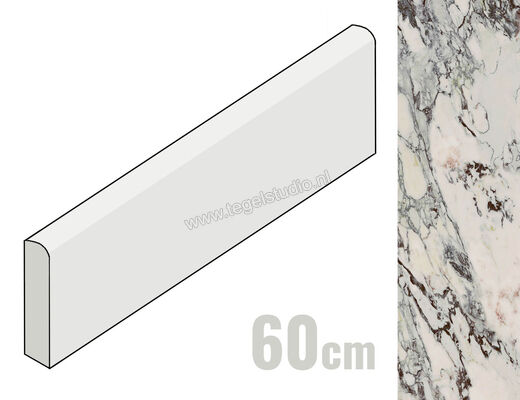 Marazzi Allmarble Capraia 7x60 cm Plint Mat Vlak Naturale M420 | 225588