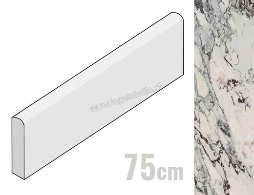 Marazzi Allmarble Capraia 7x75 cm Plint Mat Vlak Naturale M4G4 | 225633