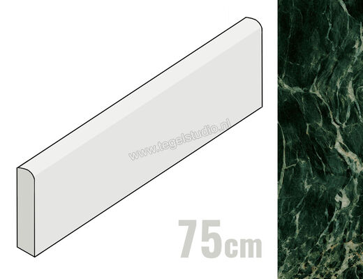 Marazzi Allmarble Verde Aver 7x75 cm Plint Mat Vlak Naturale MAM1 | 225666