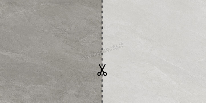  NovaBell Norgestone Light Grey 60x60x2 cm Terrastegel Kleur Sample Mat Gestructureerd Naturale NST19RT SM | 225918