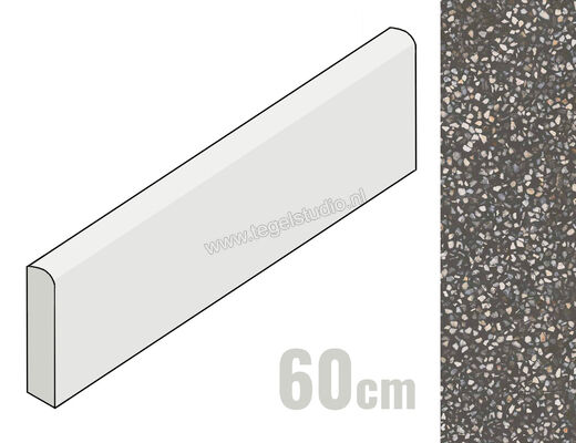  Marazzi Art Anthracite 7x60 cm Plint Mat Vlak Naturale M2SU | 226110
