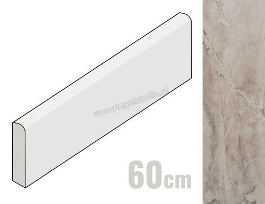 Marazzi Blend Grey 7x60 cm Plint Mat Vlak Naturale MH4P | 226782