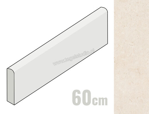 Marazzi Caracter Blanco 8x60 cm Plint Mat Vlak Naturale M9CJ | 226818