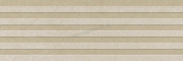 Marazzi Caracter Greige 30x90 cm Wandtegel Struttura Walltone 3D Mat Gestructureerd Naturale M953 | 227142