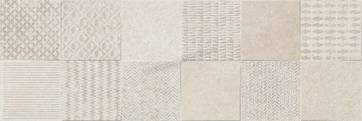 Marazzi Caracter Multicolor 30x90 cm Wandtegel Decoro Quad 3D Mat Vlak Naturale M958 | 227175