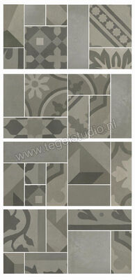  Marazzi D_Segni Blend Grigio 19x38 cm Vloertegel / Wandtegel Mosaico Mat Vlak Naturale M8WL | 231669