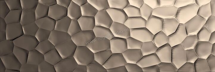 Marazzi Essenziale Metal 40x120 cm Wandtegel Struttura Deco 3D Metal Glanzend Gestructureerd M09S | 232320