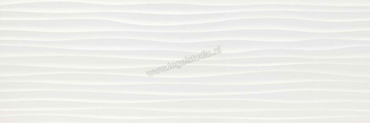 Marazzi Essenziale White 40x120 cm Wandtegel Struttura Wave Lux Glanzend Gestructureerd MMFM | 232356