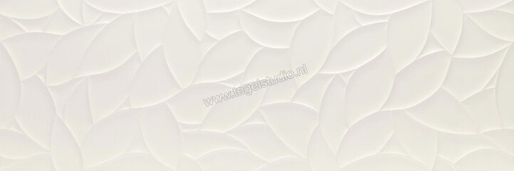 Marazzi Essenziale White 40x120 cm Wandtegel Struttura Flora Satinato Mat Gestructureerd MMFP | 232380