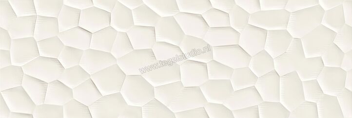 Marazzi Essenziale Creme 40x120 cm Wandtegel Struttura Deco 3D Satinato Mat Gestructureerd Satinato MNP3 | 232392