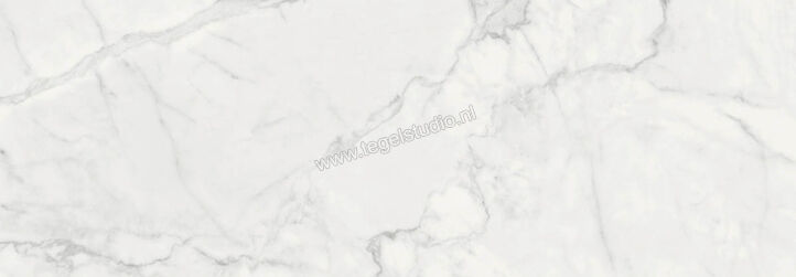 Marazzi MarblePlay Statuarietto 30x90 cm Wandtegel Glanzend Vlak Lux M4NV | 233286