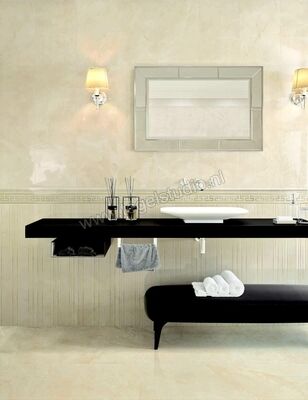 Marazzi MarblePlay Marfil 30x90 cm Wandtegel Glanzend Vlak Lux M4NZ | 233379