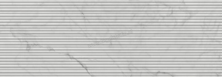 Marazzi MarblePlay Statuarietto 30x90 cm Wandtegel Struttura Mikado 3D Glanzend Gestructureerd Lux M4P3 | 233469