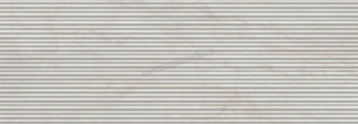 Marazzi MarblePlay Calacatta 30x90 cm Wandtegel Struttura Mikado 3D Glanzend Gestructureerd Lux M4P4 | 233553