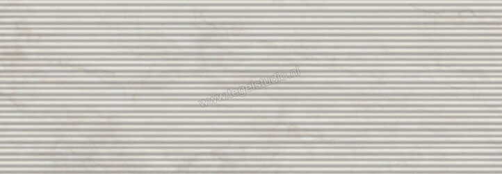 Marazzi MarblePlay Calacatta 30x90 cm Wandtegel Struttura Mikado 3D Glanzend Gestructureerd Lux M4P4 | 233589