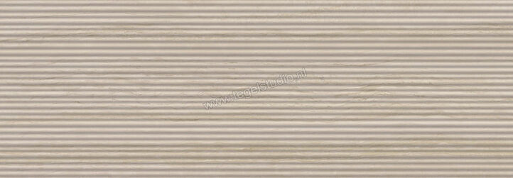 Marazzi MarblePlay Travertino 30x90 cm Wandtegel Struttura Mikado 3D Glanzend Gestructureerd Lux M4P7 | 233691