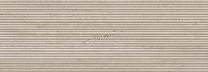 Marazzi MarblePlay Travertino 30x90 cm Wandtegel Struttura Mikado 3D Glanzend Gestructureerd Lux M4P7 | 233700