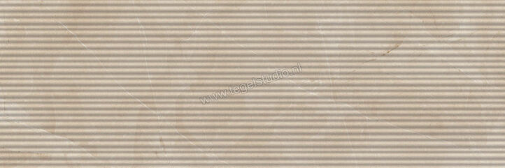 Marazzi MarblePlay Marfil 30x90 cm Wandtegel Struttura Mikado 3D Glanzend Gestructureerd Lux M4P9 | 233709