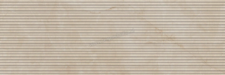 Marazzi MarblePlay Marfil 30x90 cm Wandtegel Struttura Mikado 3D Glanzend Gestructureerd Lux M4P9 | 233724