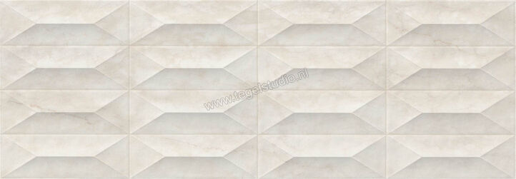 Marazzi MarblePlay Calacatta 30x90 cm Wandtegel Struttura Gem 3D Glanzend Gestructureerd Lux M4PE | 233868