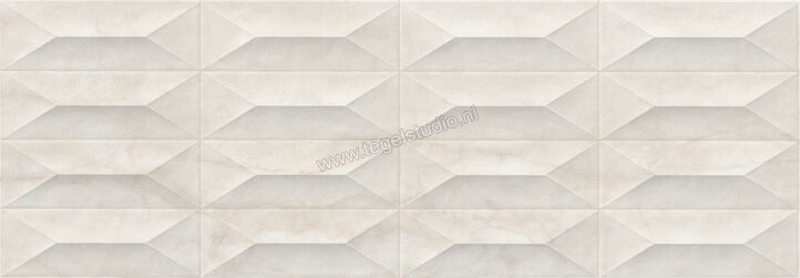 Marazzi MarblePlay Calacatta 30x90 cm Wandtegel Struttura Gem 3D Glanzend Gestructureerd Lux M4PE | 233892