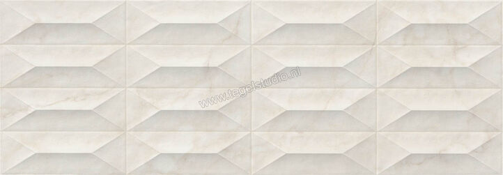 Marazzi MarblePlay Calacatta 30x90 cm Wandtegel Struttura Gem 3D Glanzend Gestructureerd Lux M4PE | 233898