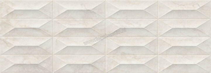 Marazzi MarblePlay Calacatta 30x90 cm Wandtegel Struttura Gem 3D Glanzend Gestructureerd Lux M4PE | 233901