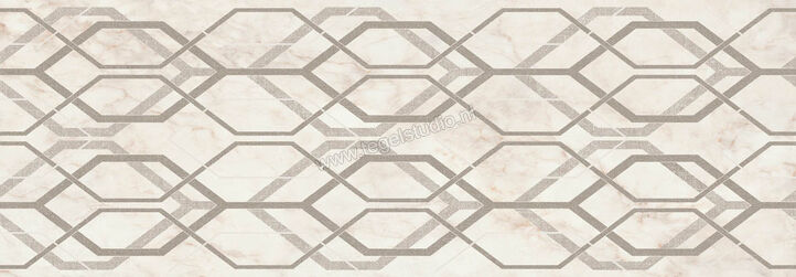 Marazzi MarblePlay Calacatta 30x90 cm Wandtegel Decoro Net Calacatta Glanzend Vlak Lux M4Q1 | 234009