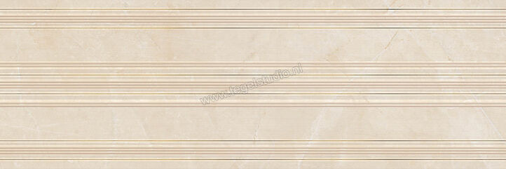 Marazzi MarblePlay Marfil 30x90 cm Wandtegel Decoro Classic Marfil Glanzend Vlak Lux M5LL | 234027