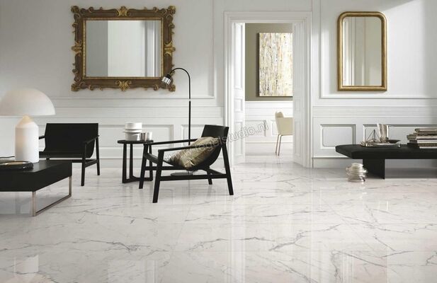 Marazzi MarblePlay Statuarietto 58x116 cm Vloertegel / Wandtegel Glanzend Vlak Lux M4L1 | 234051