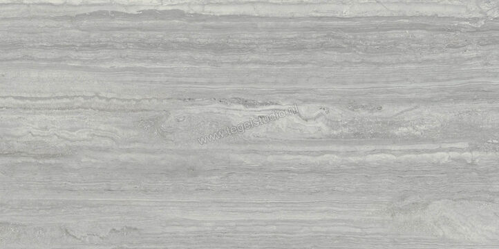 Marazzi MarblePlay Travertino Grigio 60x120 cm Vloertegel / Wandtegel Mat Vlak Naturale M4LA | 234192