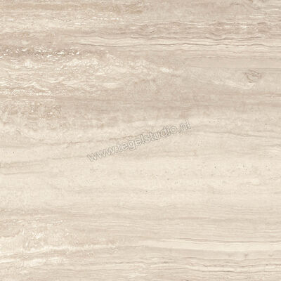 Marazzi MarblePlay Travertino 58x58 cm Vloertegel / Wandtegel Glanzend Vlak Lux M4LH | 234288