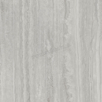 Marazzi MarblePlay Travertino Grigio 58x58 cm Vloertegel / Wandtegel Glanzend Vlak Lux M4LJ | 234291