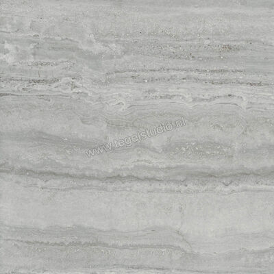 Marazzi MarblePlay Travertino Grigio 58x58 cm Vloertegel / Wandtegel Glanzend Vlak Lux M4LJ | 234294