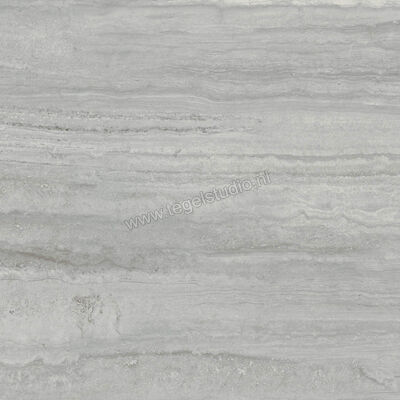 Marazzi MarblePlay Travertino Grigio 58x58 cm Vloertegel / Wandtegel Glanzend Vlak Lux M4LJ | 234297