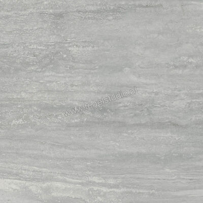 Marazzi MarblePlay Travertino Grigio 58x58 cm Vloertegel / Wandtegel Glanzend Vlak Lux M4LJ | 234306