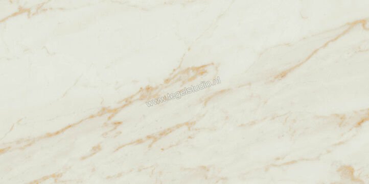 Marazzi MarblePlay Ivory 58x116 cm Vloertegel / Wandtegel Glanzend Vlak Lux M4LN | 234357