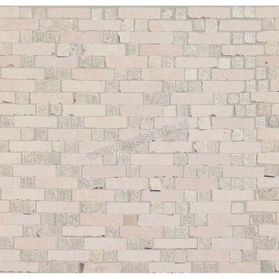 Marazzi Memento Old White 30x30 cm Mozaiek Spaccatella Mat Gestructureerd Naturale M00C | 234675