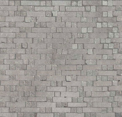 Marazzi Memento Silver 30x30 cm Mozaiek Spaccatella Mat Gestructureerd Naturale M034 | 234786