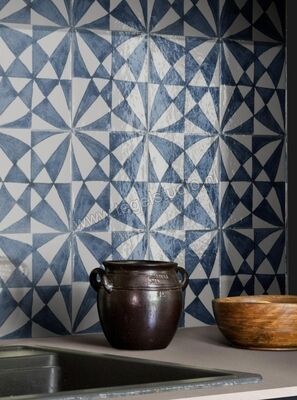  Marazzi Memoria Blu 15x15 cm Vloertegel / Wandtegel Tappeto 5 Lux Glanzend Vlak Lux MANL | 234921