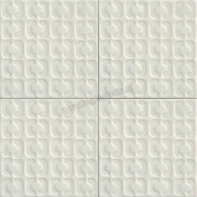 Marazzi Memoria Bianco 15x15 cm Decor Struttura Stamp 3D Semi-Matt Mat Gestructureerd Semi-Matt MAY9 | 234966