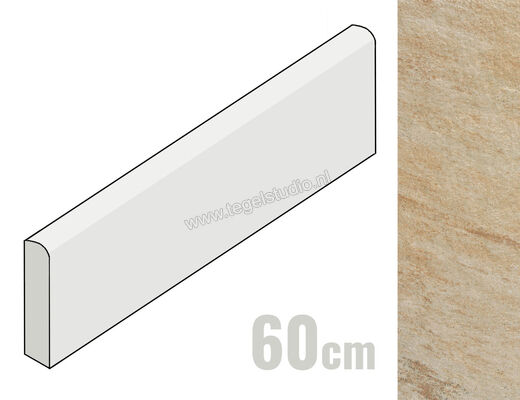  Marazzi Multiquartz Beige 7x60 cm Plint Mat Gestructureerd Naturale MJQR | 235224