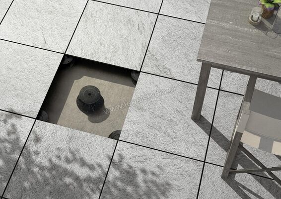  Marazzi Multiquartz20 Gray 60x60x2 cm Terrastegel Mat Gestructureerd Strutturato MLJ0 | 235368