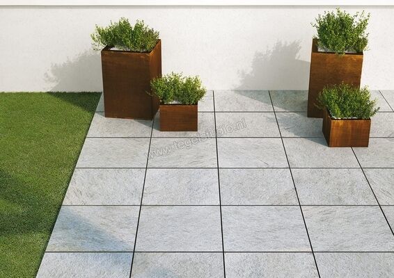  Marazzi Multiquartz20 Gray 60x60x2 cm Terrastegel Mat Gestructureerd Strutturato MLJ0 | 235371