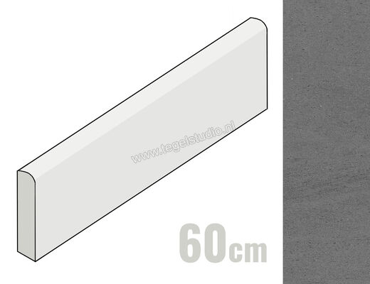  Marazzi Mystone Basalto Piombo 7x60 cm Plint Mat Vlak Naturale M4C9 | 236301