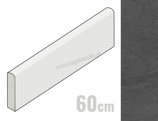  Marazzi Mystone Basalto Lava 7x60 cm Plint Mat Vlak Naturale M4CC | 236310