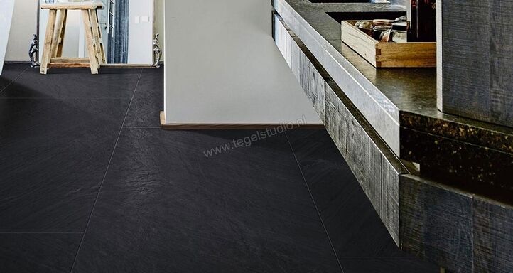 Marazzi Mystone - Lavagna Nero 75x150 cm Vloertegel / Wandtegel Mat Vlak Naturale M03V | 237621